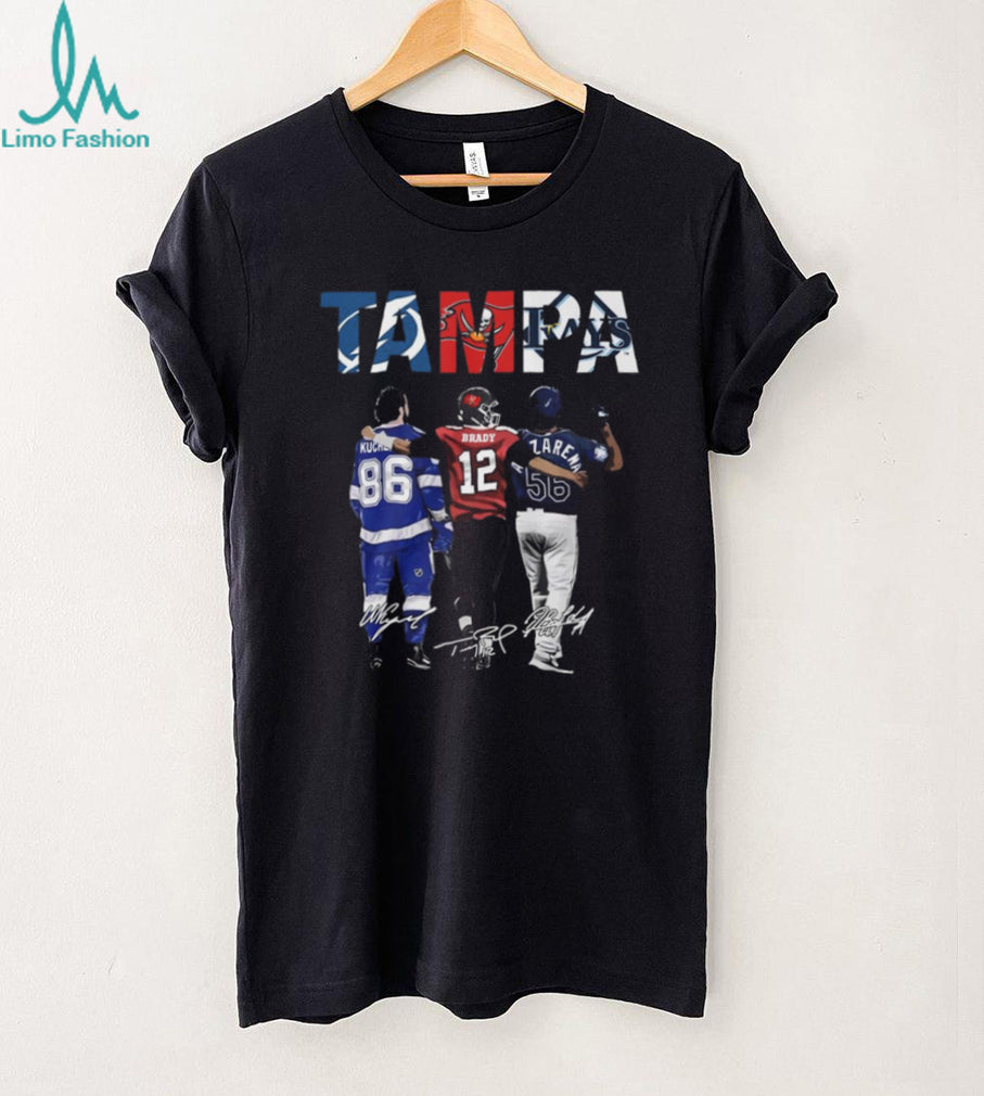 Tampa Bay Sports Stars Signature T Shirt Brady Kucherov Arozarena T Shirt
