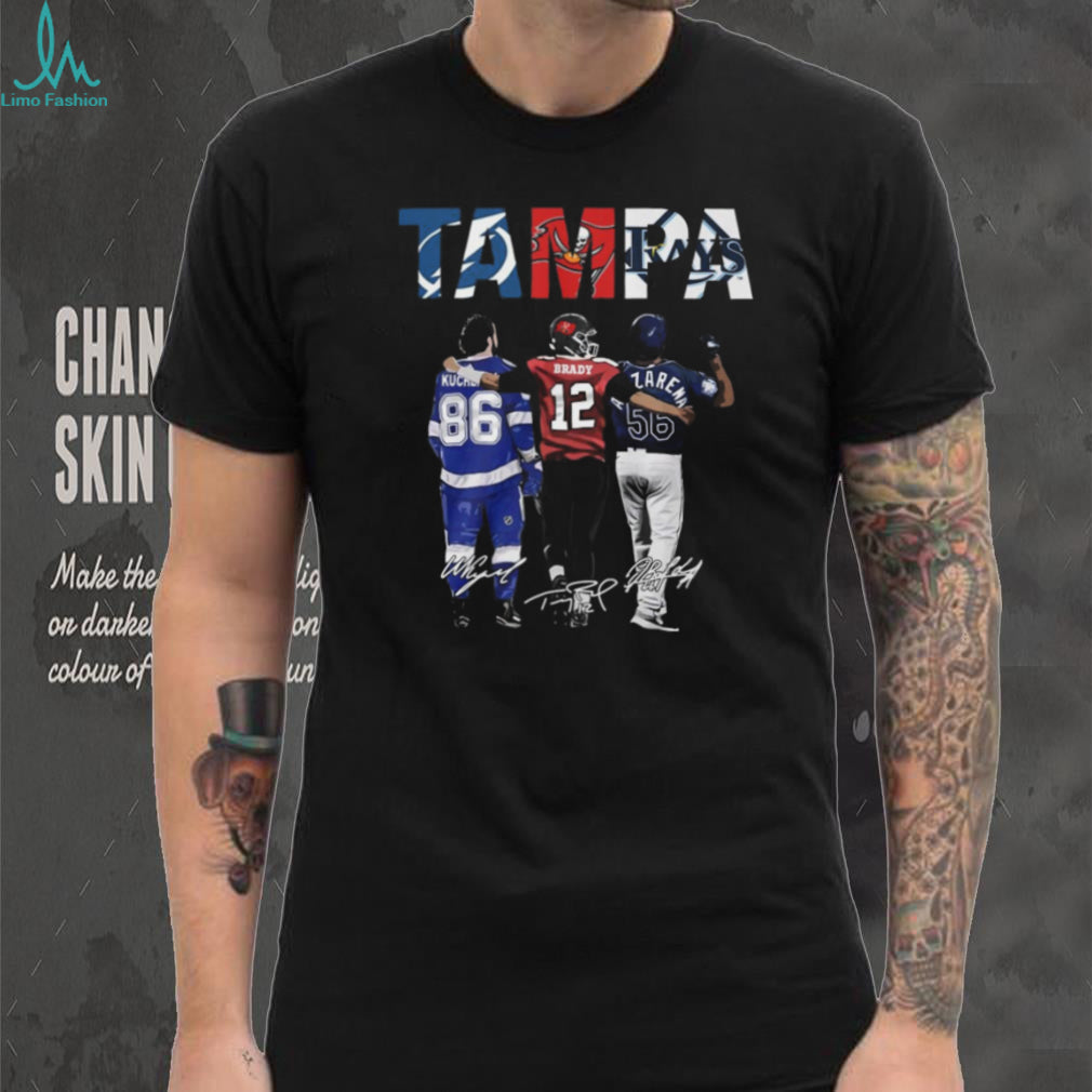 Tampa Bay Sports Stars Signature T Shirt Brady Kucherov Arozarena T Shirt