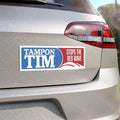 Tampon Tim Stops The Red Wave Car Bumper Magnet