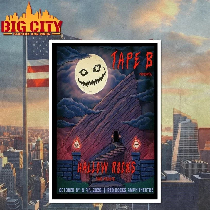 Tape B Oct 8-9 2026 Red Rocks Amphitheatre Morrison CO Poster t-shirt