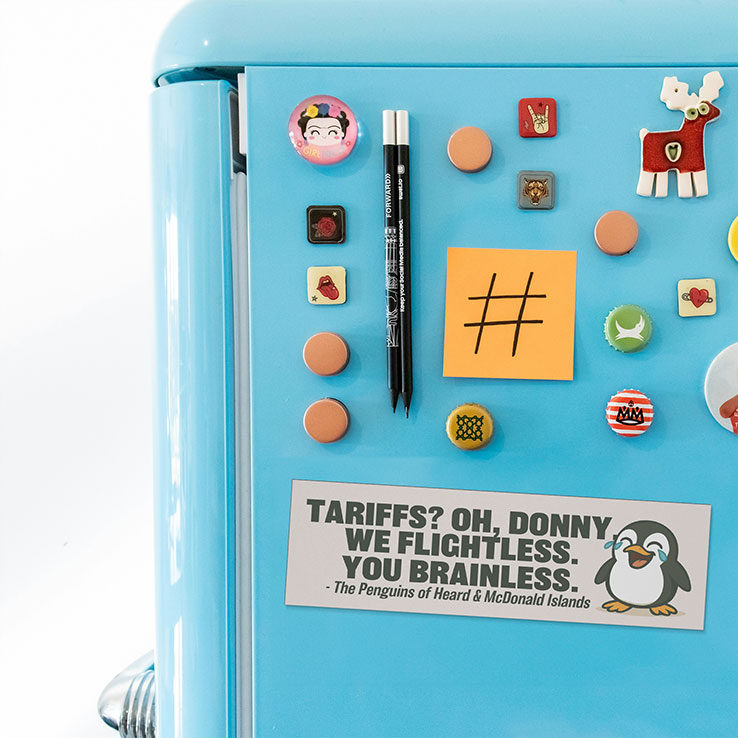 Tariffs Oh Donny We Flightless You Brainless Penguins Car Magnet