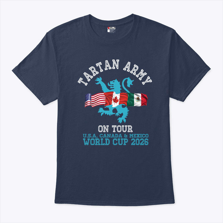 Tartan Army On Tour Scotland World Cup 2026 T Shirt