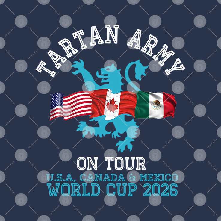 Tartan Army On Tour Scotland World Cup 2026 T Shirt