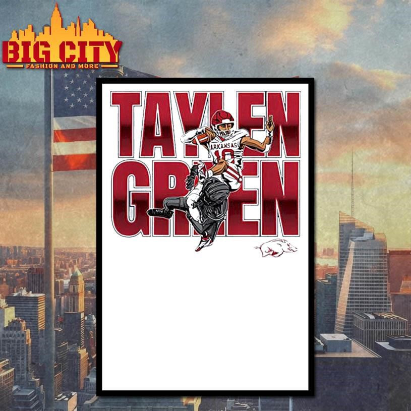 Taylen Green Arkansas Football NCAA Caricature Shirt