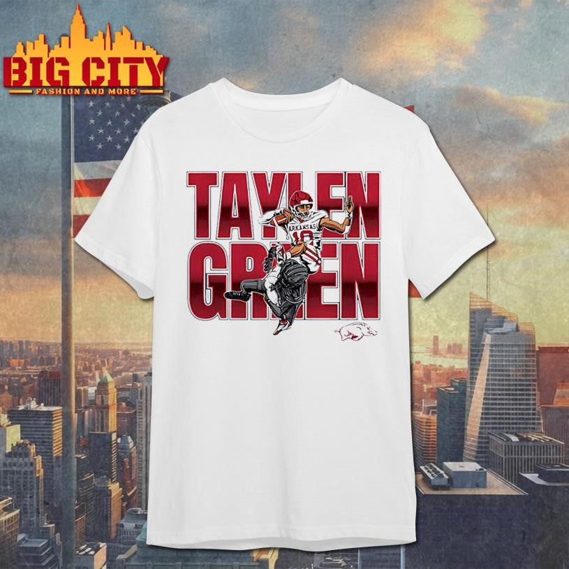 Taylen Green Arkansas Football NCAA Caricature Shirt