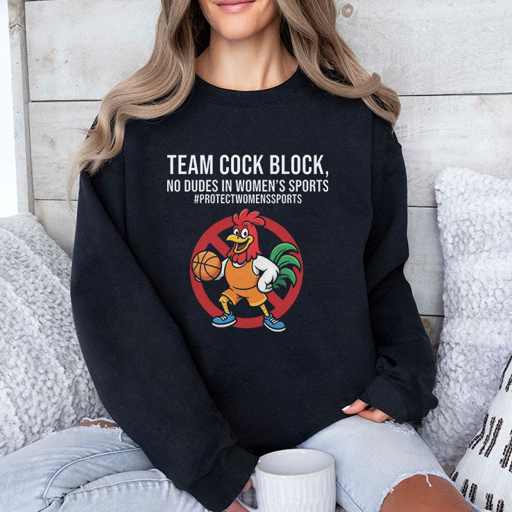 Team Cock Block No Dudes In Women’s Sports Protect Women’s Sports Shirt
