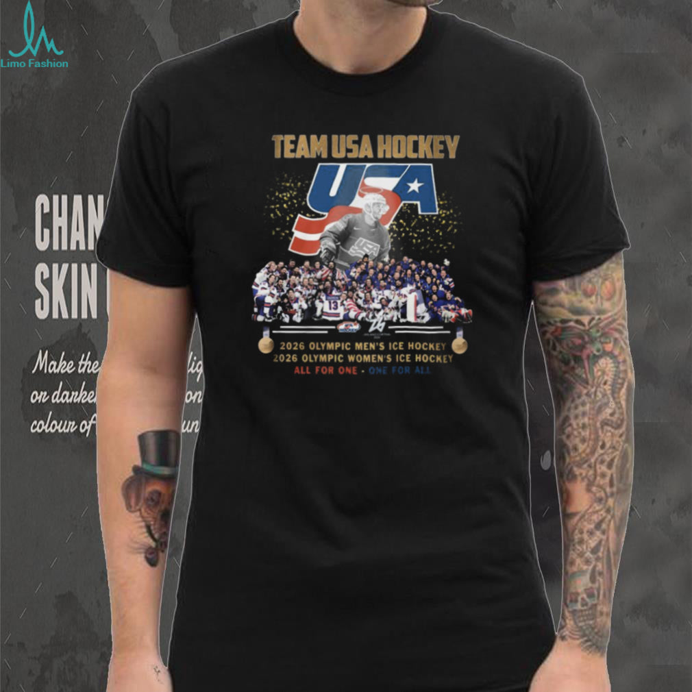 Team USA Hockey 2026 Olympic Men’s and Women’s Champions Commemorative T Shirt