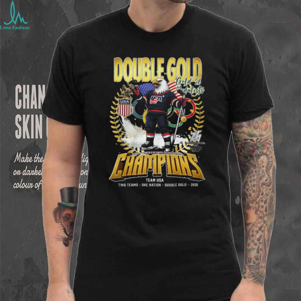 Team USA Olympic Hockey Double Gold Champions 2026 T Shirt