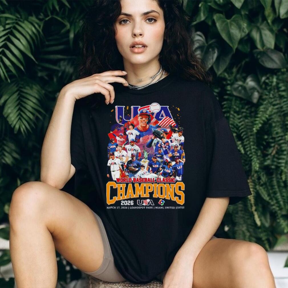 Team USA World Baseball Classic 2026 Champions Roster T Shirt