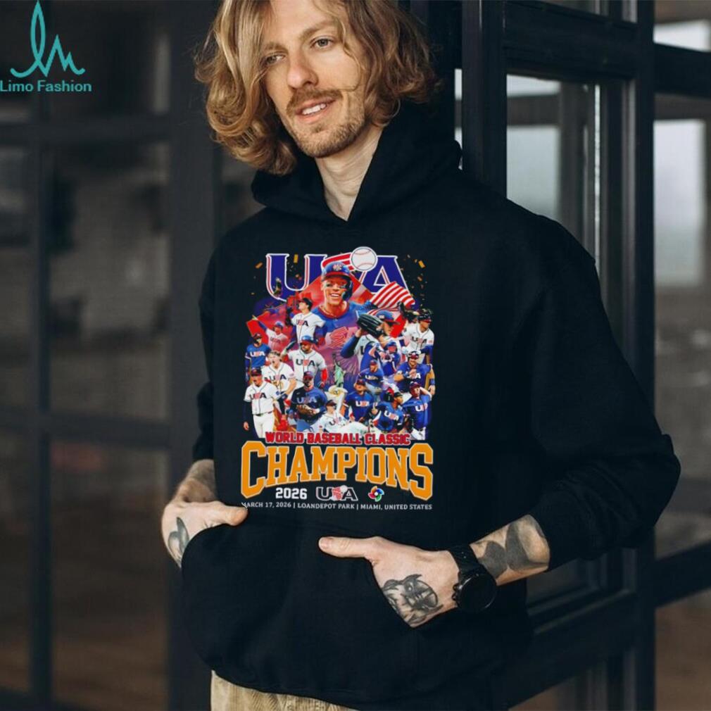 Team USA World Baseball Classic 2026 Champions Roster T Shirt