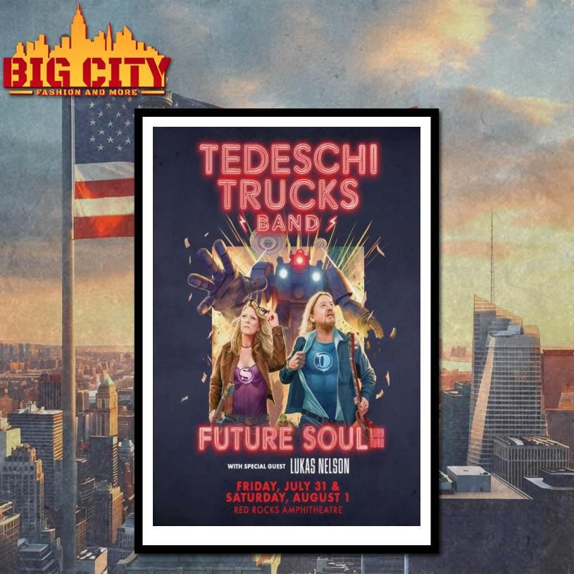 Tedeschi Trucks Band Red Rocks Amphitheatre Morrison CO Jul 31-Aug 1 2026 Poster Shirt
