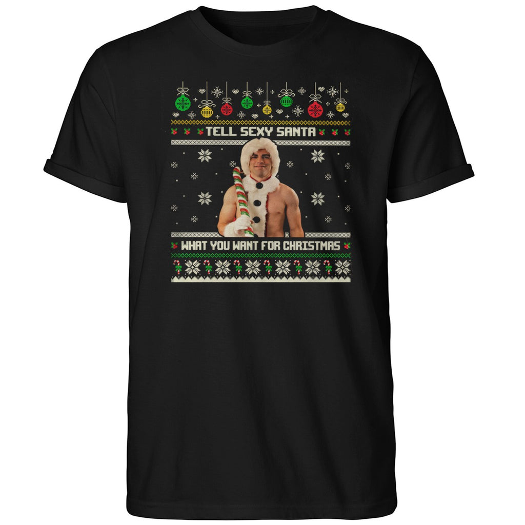Tell Sexy Santa What You Want For Christmas 2025 Shirt