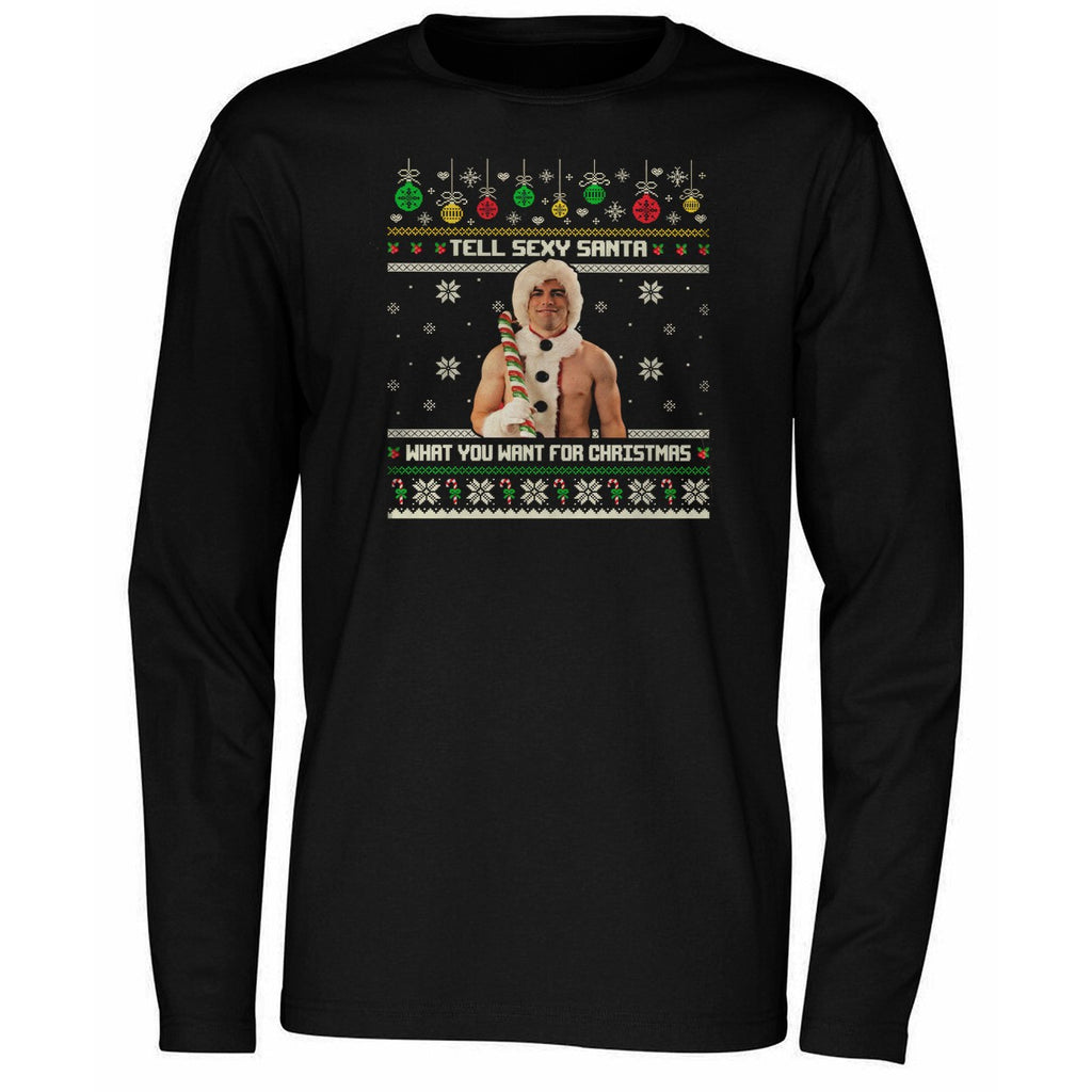 Tell Sexy Santa What You Want For Christmas 2025 Shirt