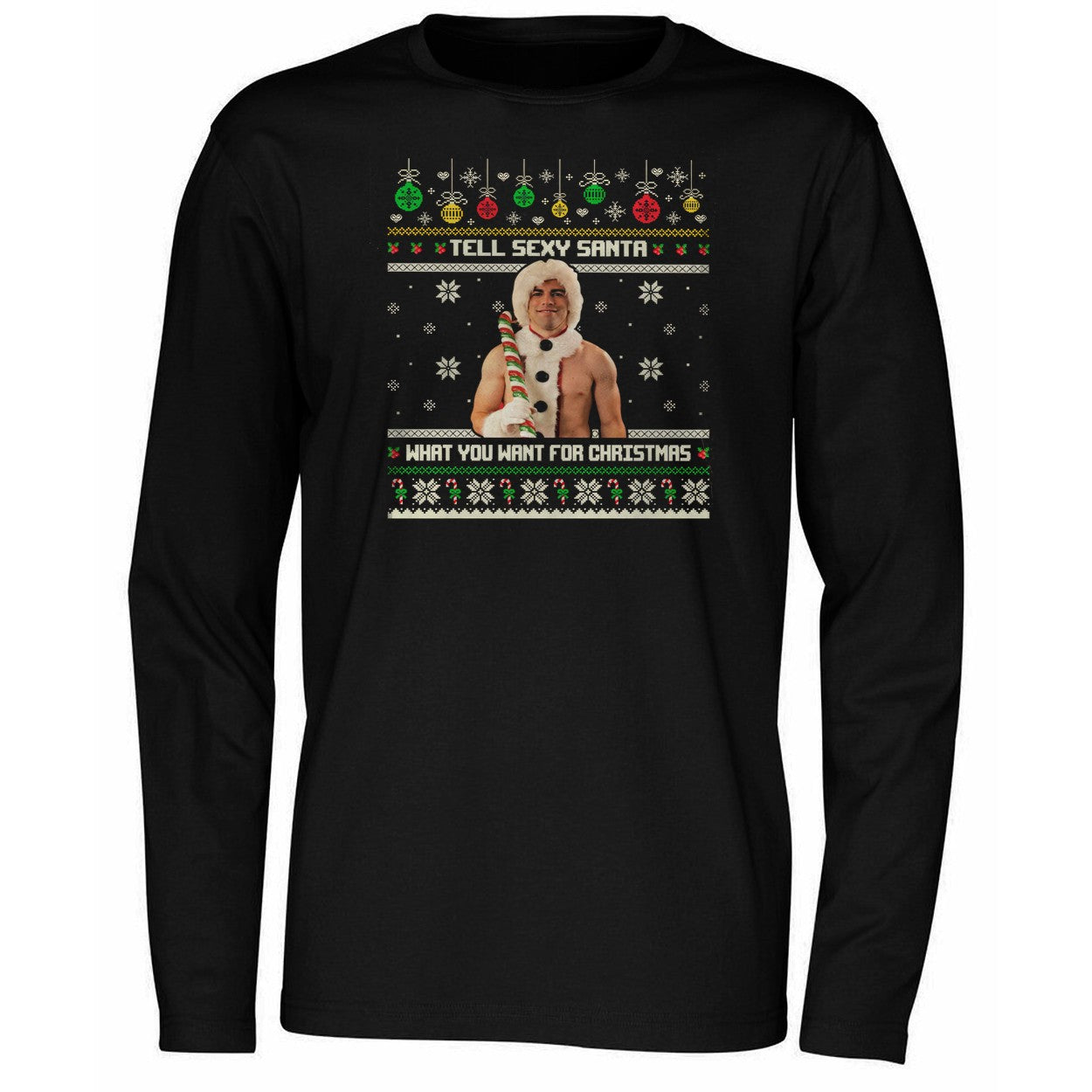 Tell Sexy Santa What You Want For Christmas 2025 Shirt