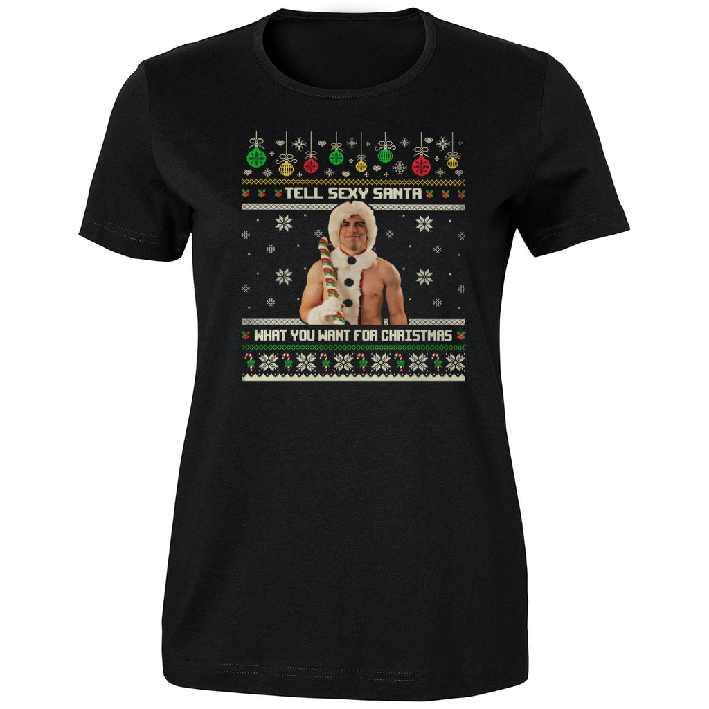 Tell Sexy Santa What You Want For Christmas 2025 Shirt