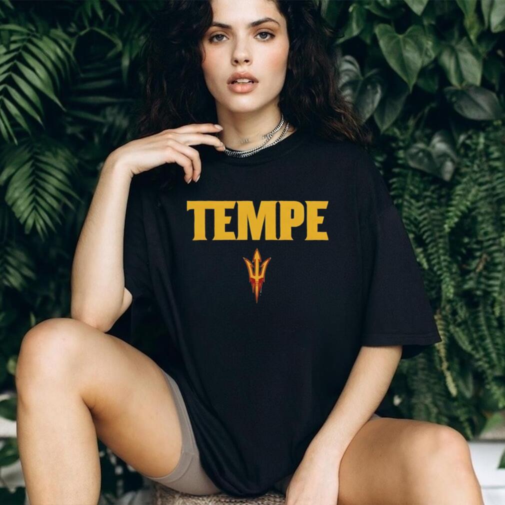Tempe Arizona State Sun Devils Sparky Pitchfork Logo Minimalist T Shirt