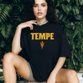 Tempe Arizona State Sun Devils Sparky Pitchfork Logo Minimalist T Shirt