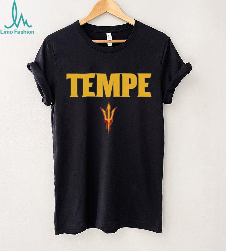 Tempe Arizona State Sun Devils Sparky Pitchfork Logo Minimalist T Shirt