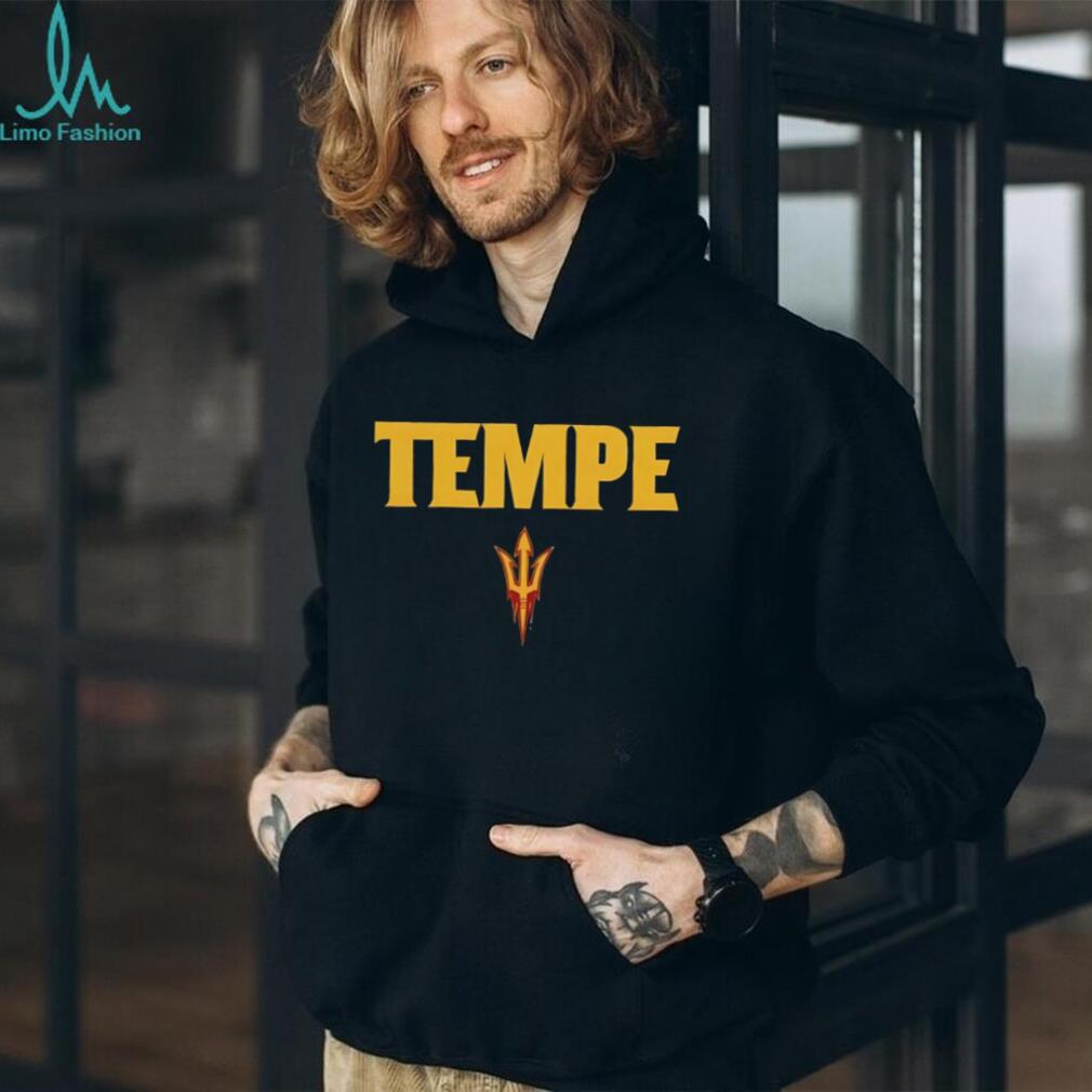 Tempe Arizona State Sun Devils Sparky Pitchfork Logo Minimalist T Shirt