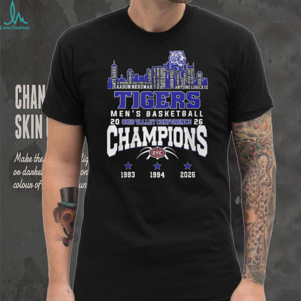 Tennessee State Tigers 2026 OVC Men’s Basketball Champions Roster T Shirt