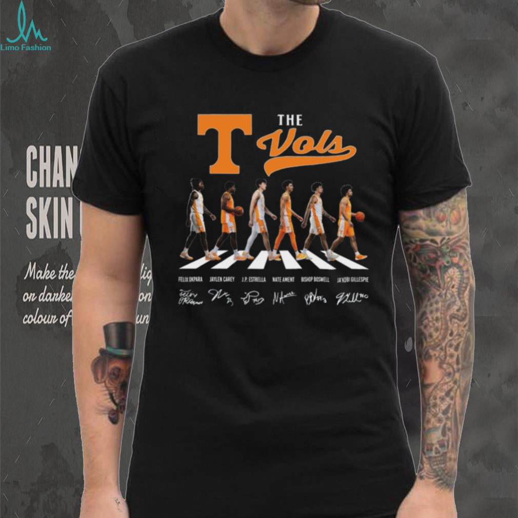 Tennessee VolunT Shirtrs Vols Abbey Road Basketball Signature T Shirt