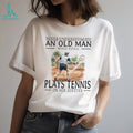 Tennis Player Old Man in His Sixties Sports Graphic T Shirt