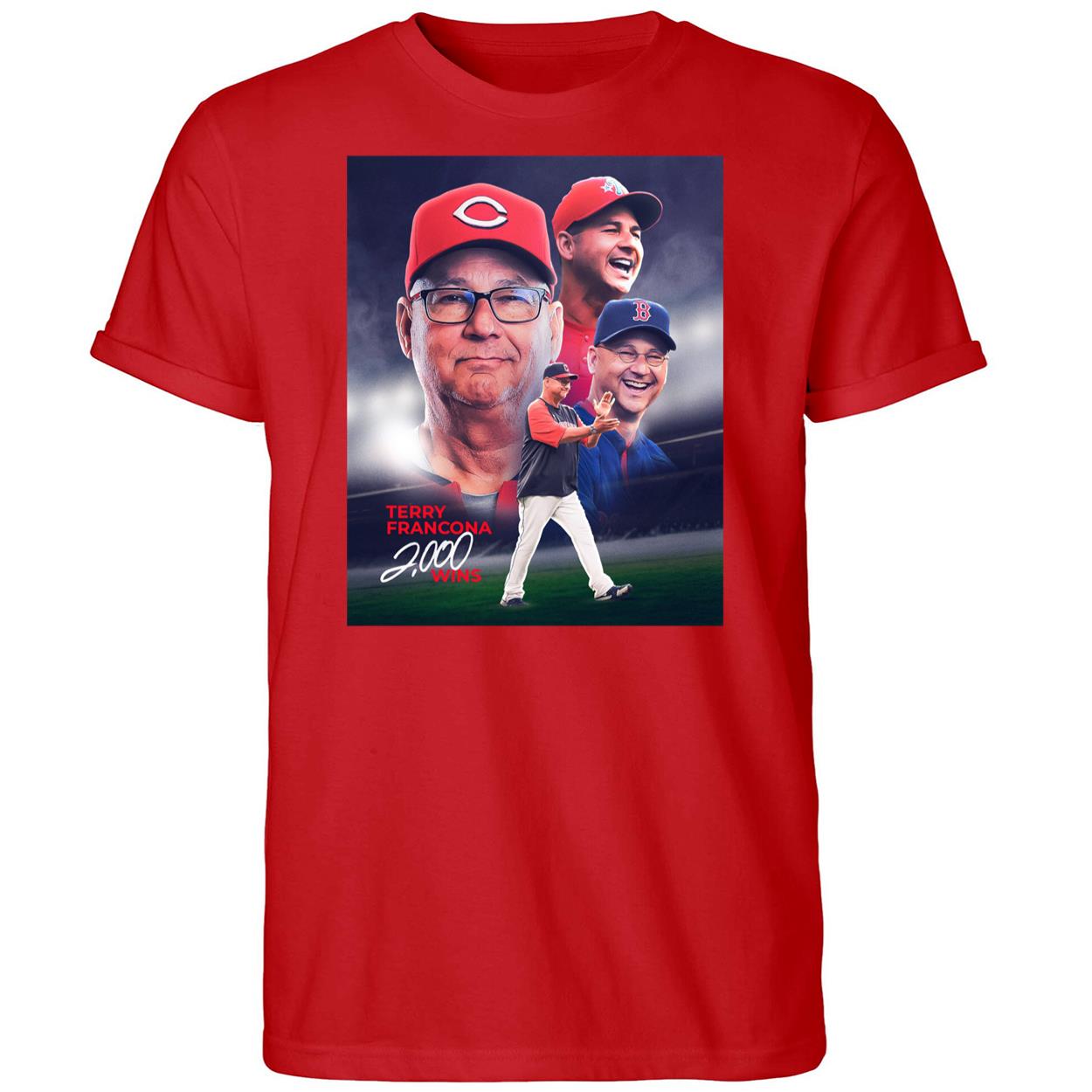 Terry Francona 2000 Career Wins T-shirt