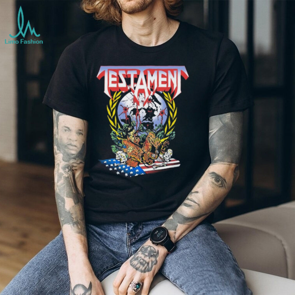 Testament Band Souls of Black World Tour Retro Thrash Metal T Shirt