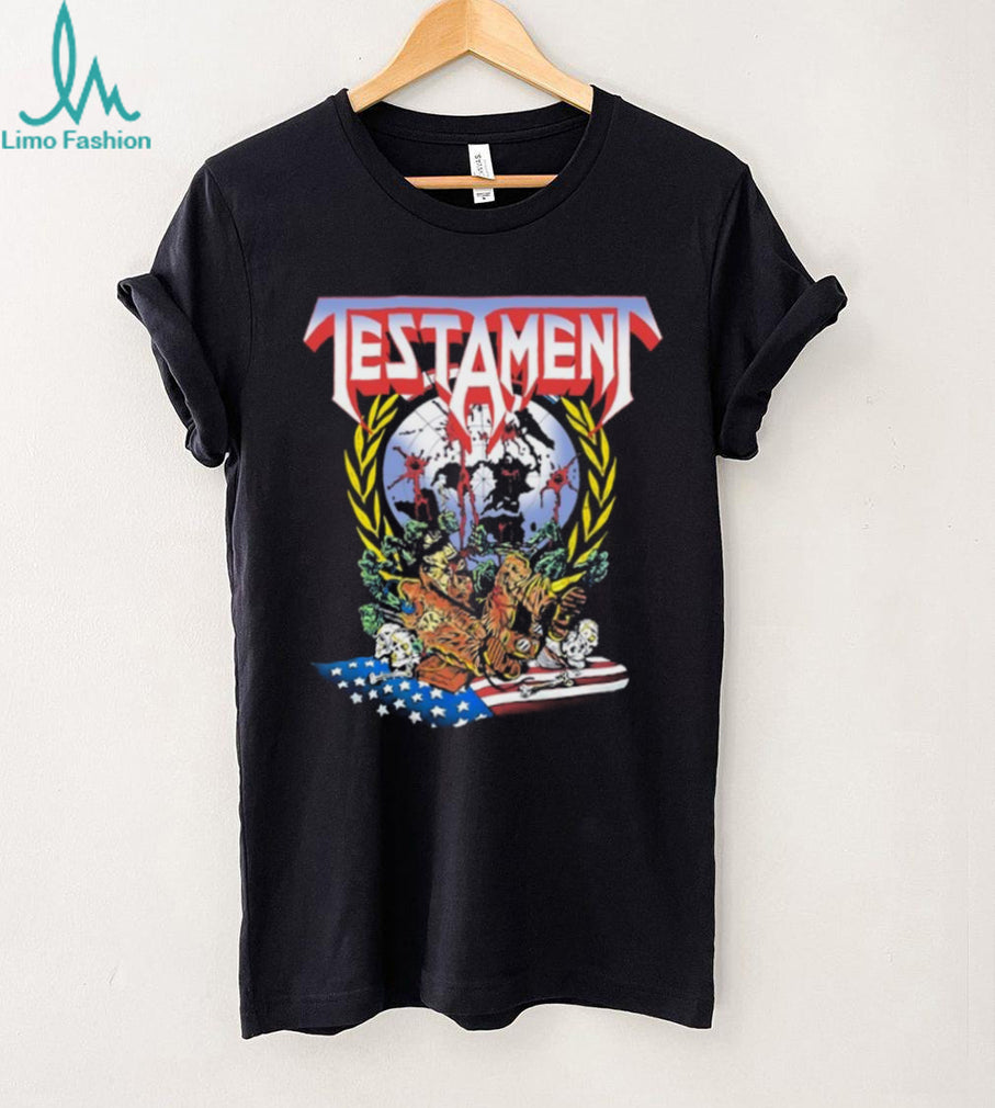 Testament Band Souls of Black World Tour Retro Thrash Metal T Shirt