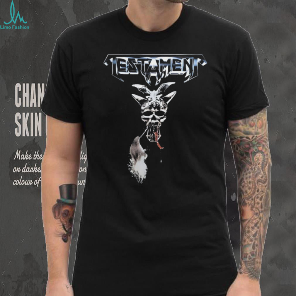 Testament Classic Logo Goat Skull Thrash Metal Music T Shirt