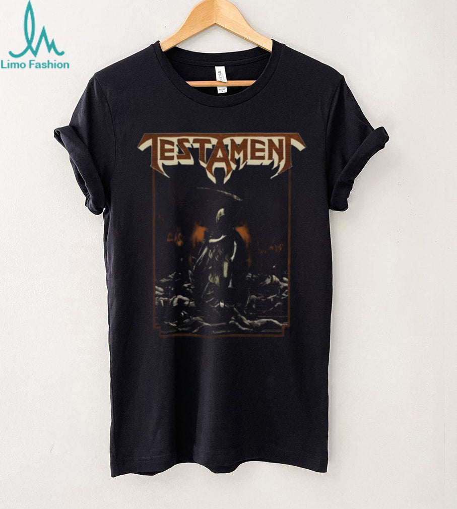 Testament Thrash Metal Band Grim Reaper War Scene Black T Shirt