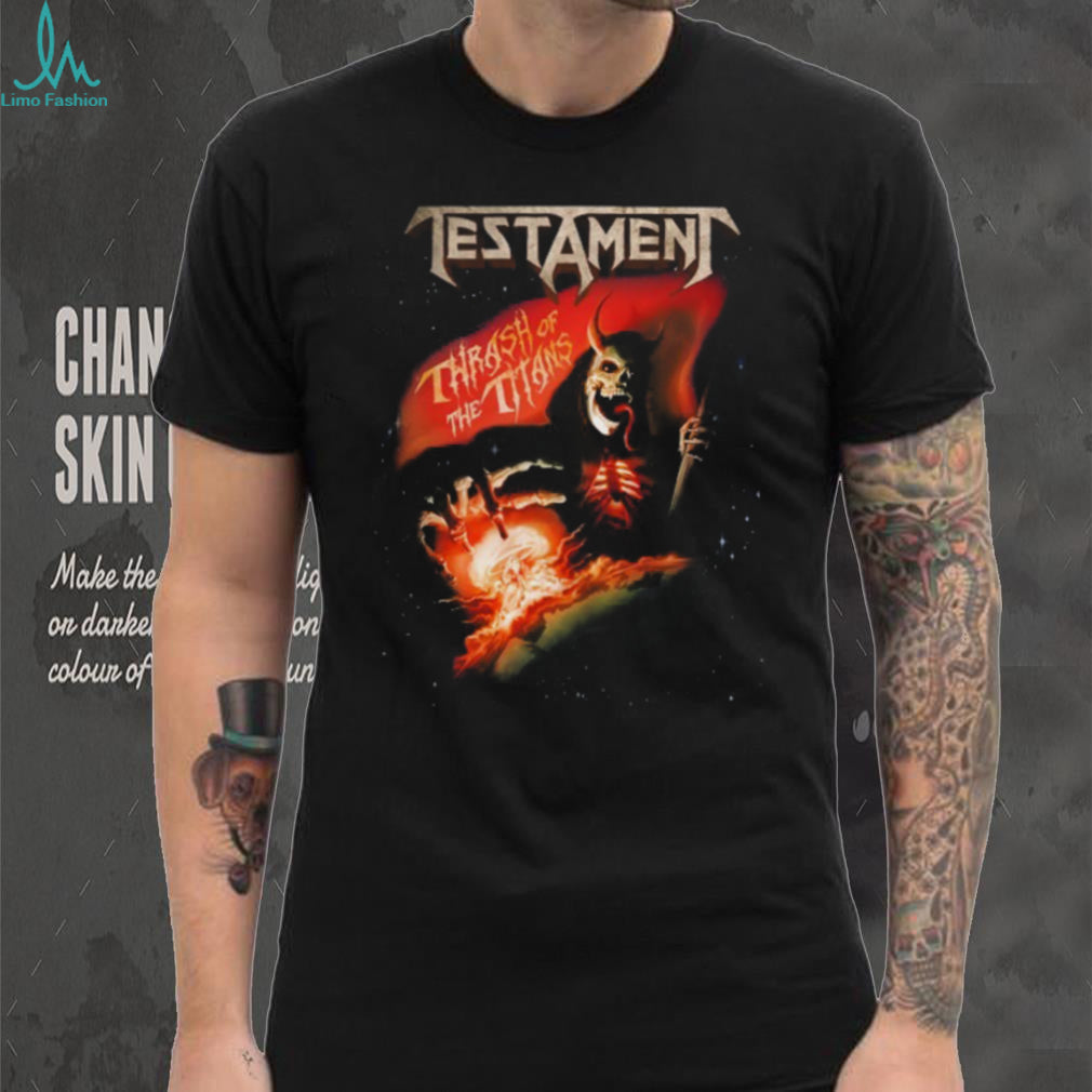 Testament Thrash of the Titans Heavy Metal Band Graphic T Shirt