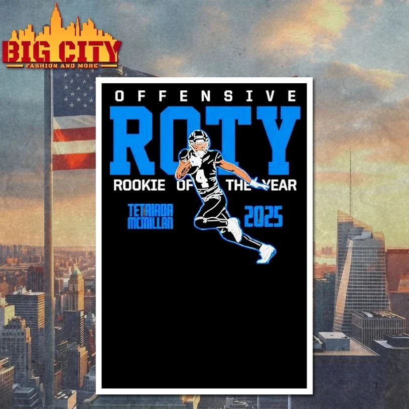 Tetairoa McMillan Offensive Rookie Of The Year 2025 T-Shirt