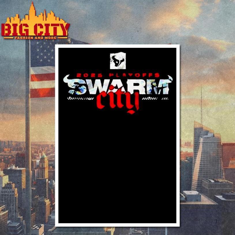 Texans Swarm City 2025 Playoffs Shirt
