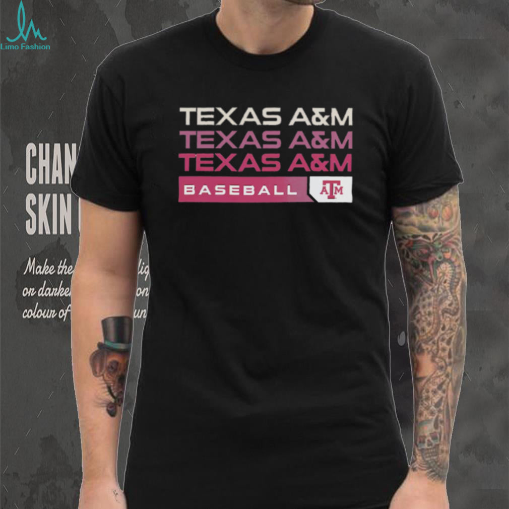 Texas A&M Baseball Fan T Shirt Aggies Maroon and White Sports T Shirt