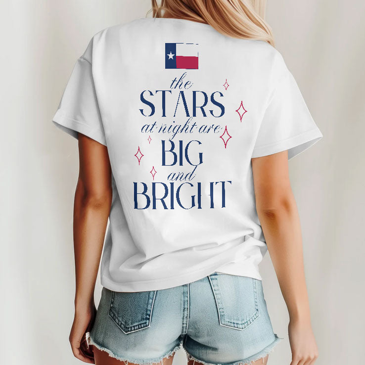 Texas Flood Relief The Stars At Night Are Big And Bright T Shirt
