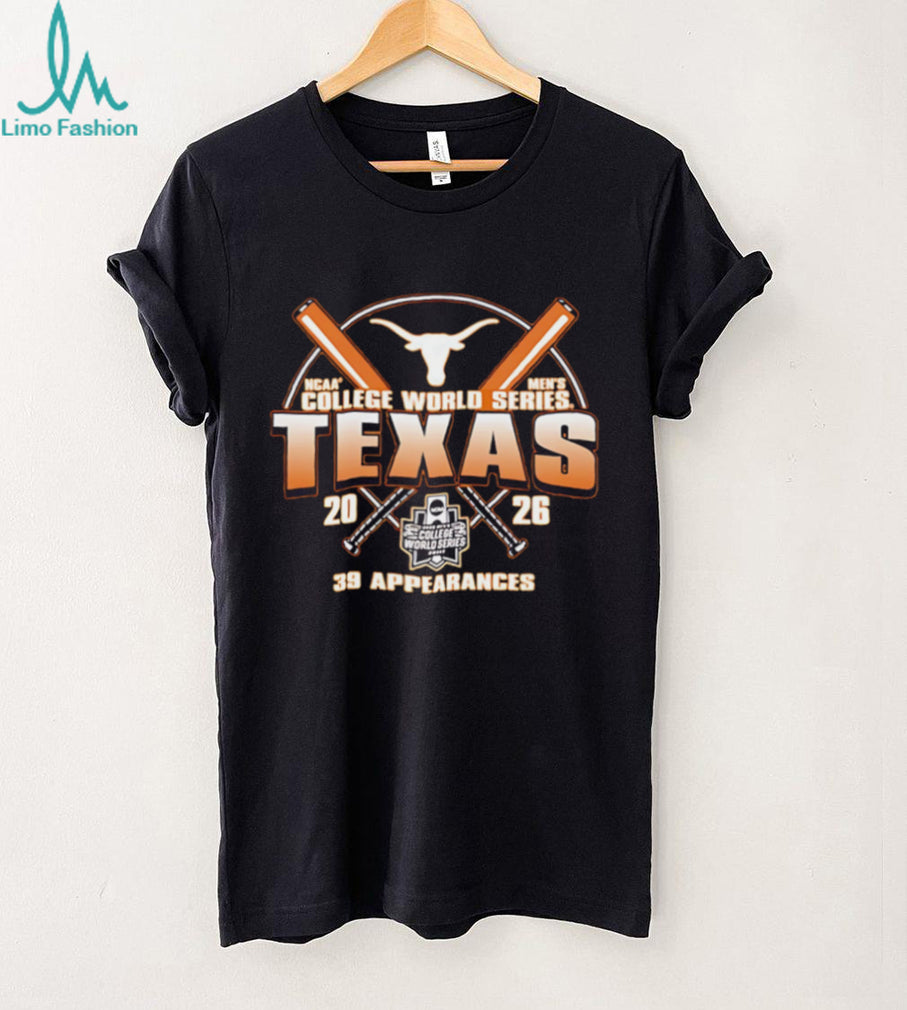 Texas Longhorns 2026 College World Series Bound 39 Appearances shirt