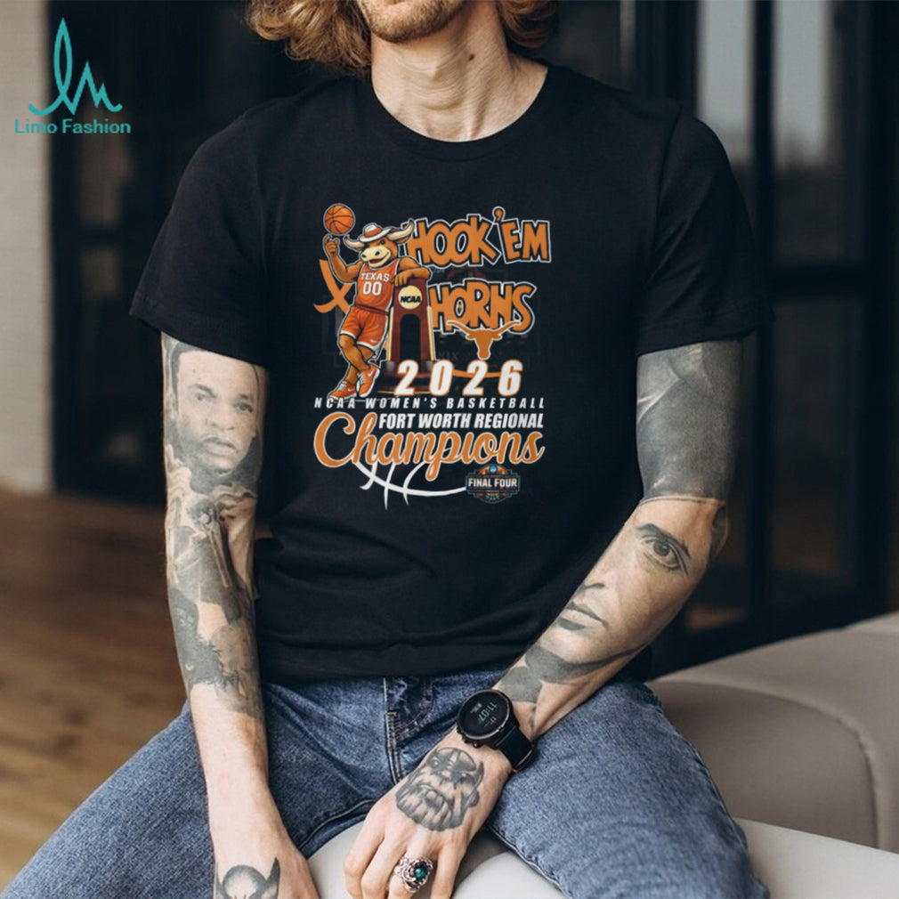 Texas Longhorns 2026 NCAA Women’s Basketball Fort Worth Regional Champions T Shirt