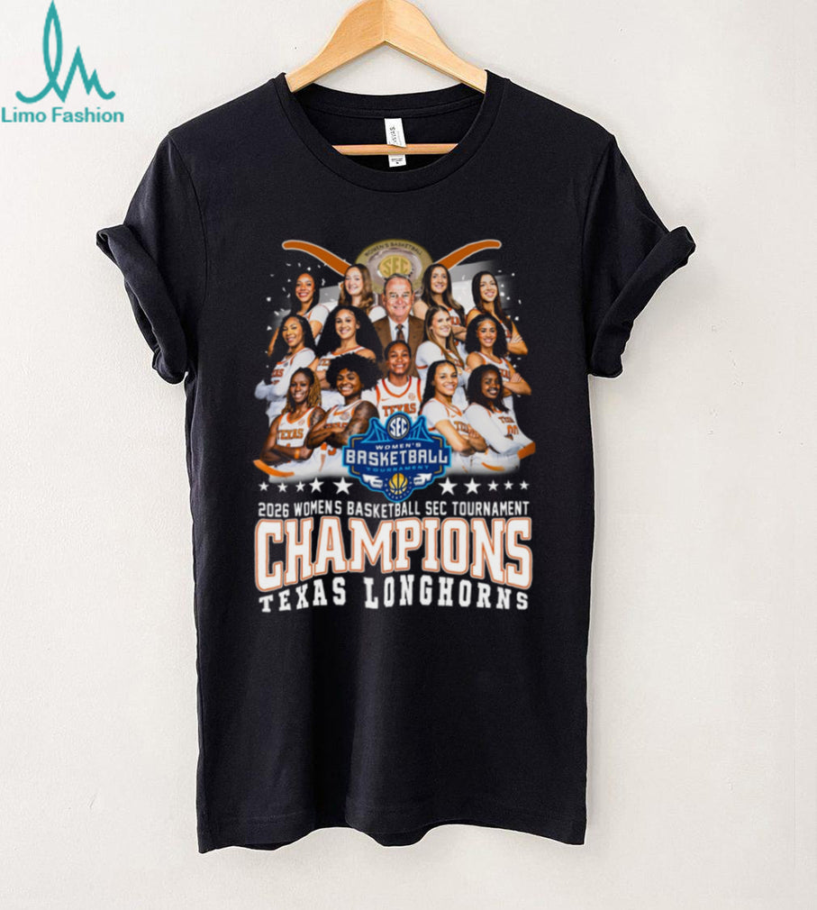 Texas Longhorns 2026 Women’s Basketball SEC Tournament Champions T Shirt