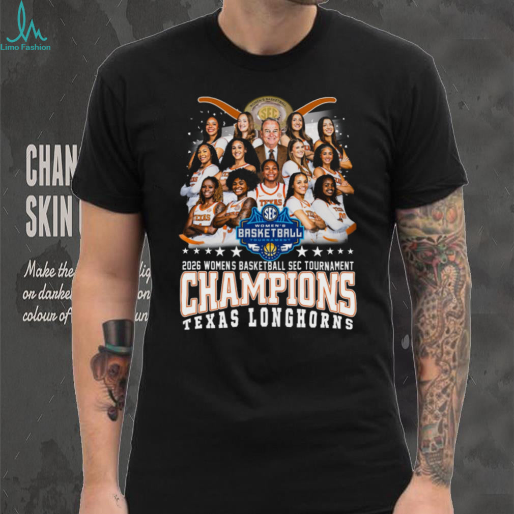 Texas Longhorns 2026 Women’s Basketball SEC Tournament Champions T Shirt