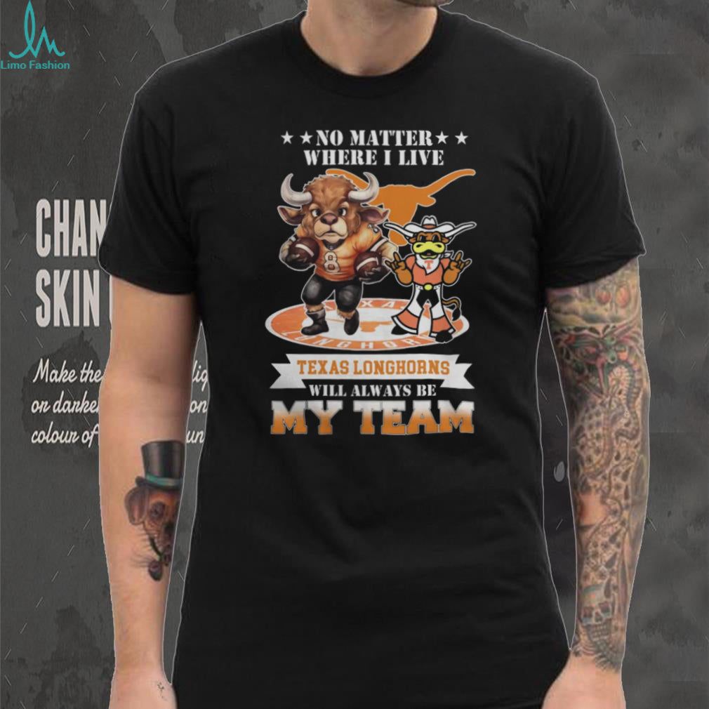 Texas Longhorns Fan Always My Team Mascot Graphic T Shirt