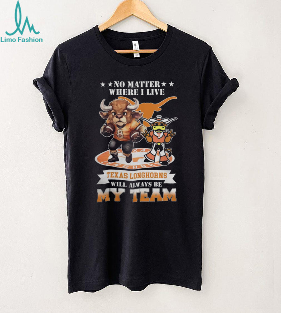 Texas Longhorns Fan Always My Team Mascot Graphic T Shirt