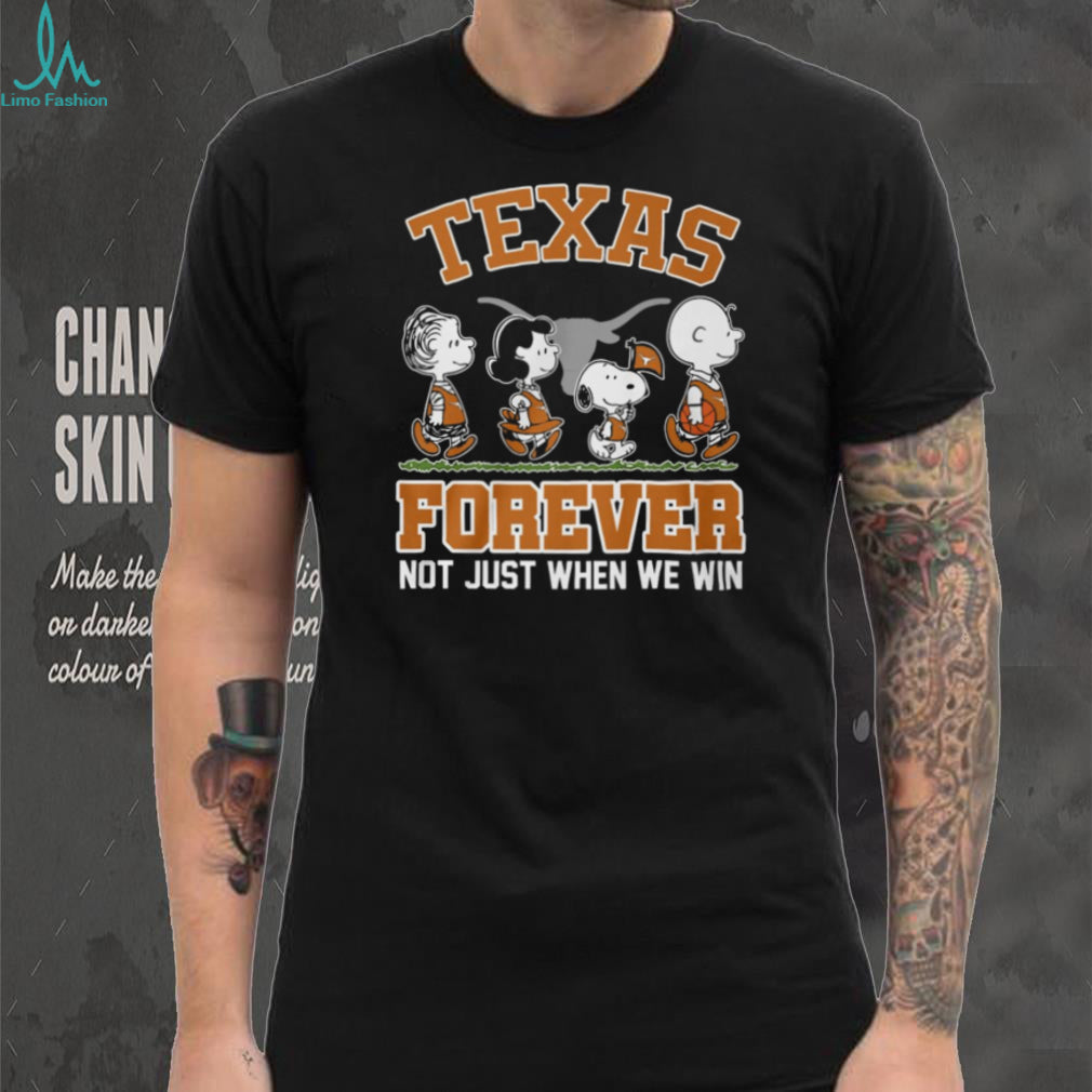 Texas Longhorns Forever Peanuts Characters Burnt Orange T Shirt