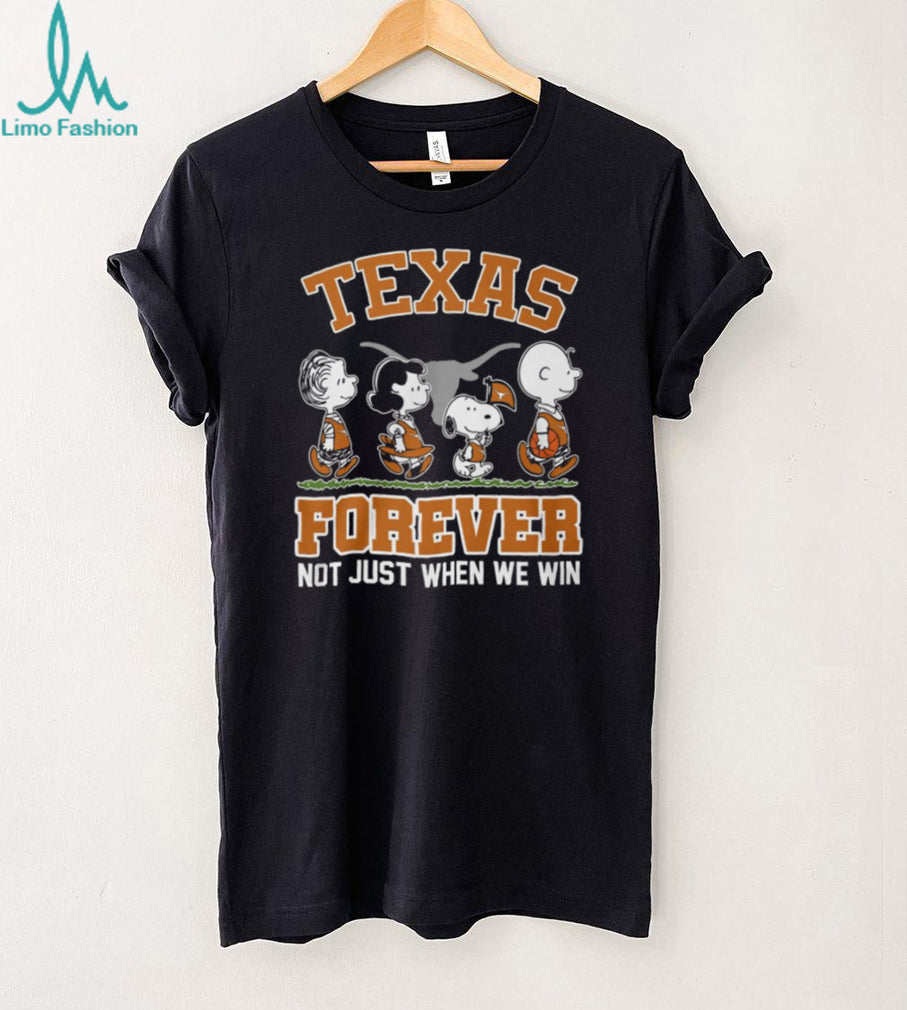 Texas Longhorns Forever Peanuts Characters Burnt Orange T Shirt