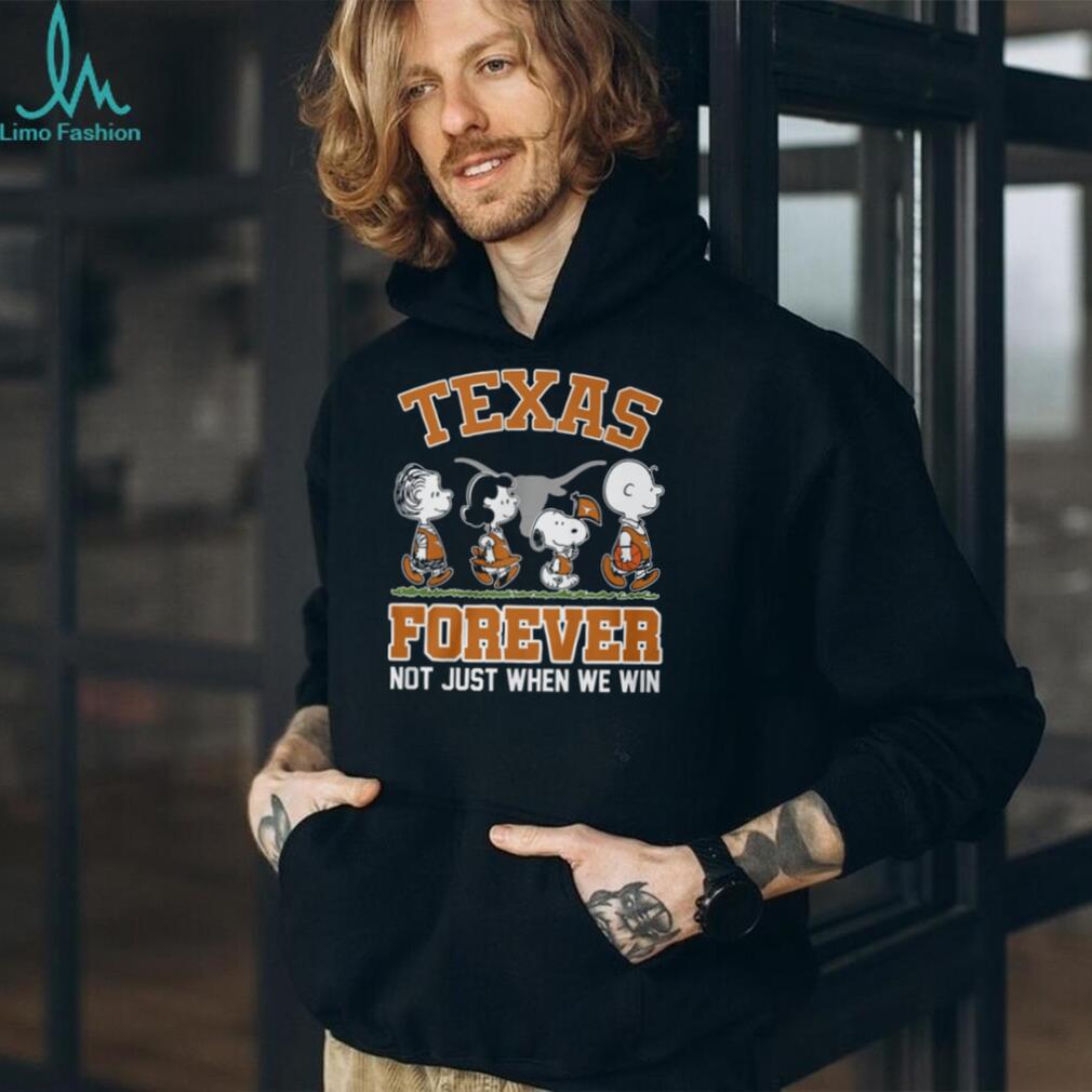 Texas Longhorns Forever Peanuts Characters Burnt Orange T Shirt