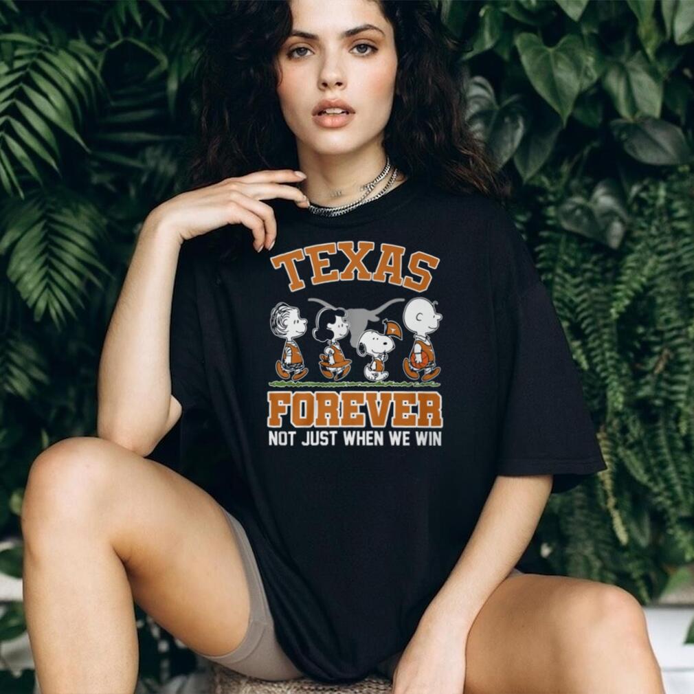Texas Longhorns Forever Peanuts Characters Burnt Orange T Shirt
