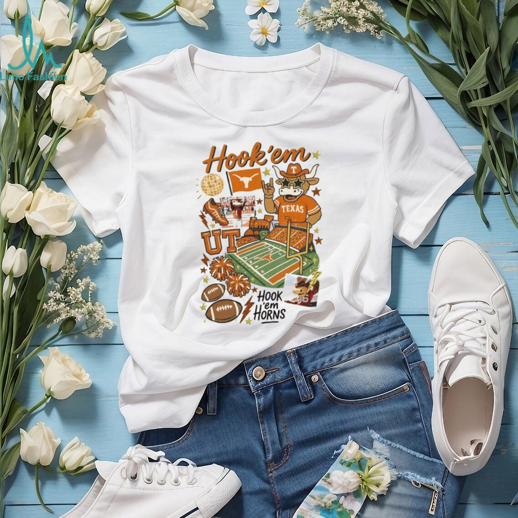 Texas Longhorns Game Day Hook ’em Horns Vintage Aesthetic T Shirt
