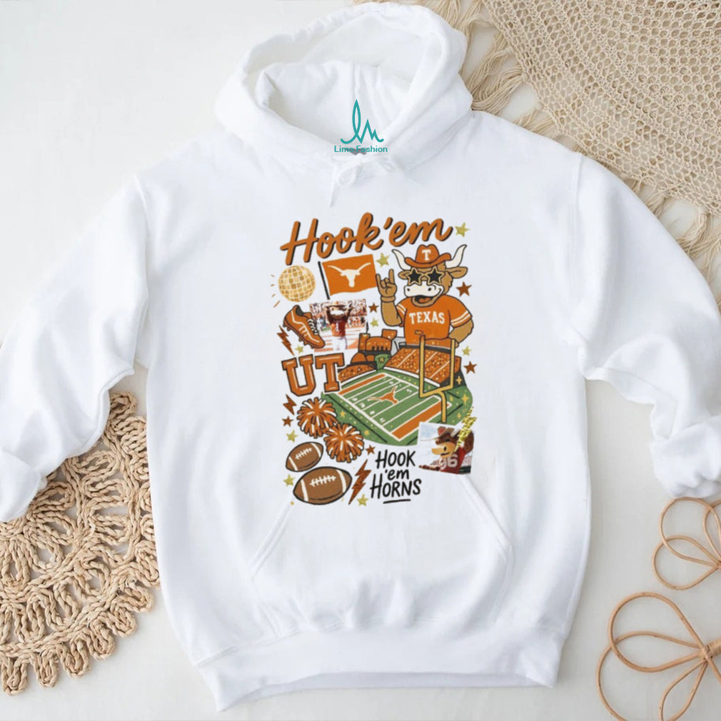 Texas Longhorns Game Day Hook ’em Horns Vintage Aesthetic T Shirt