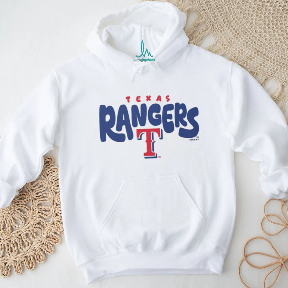 Texas Rangers Heritage Logo Oatmeal Heather Crewneck T shirt