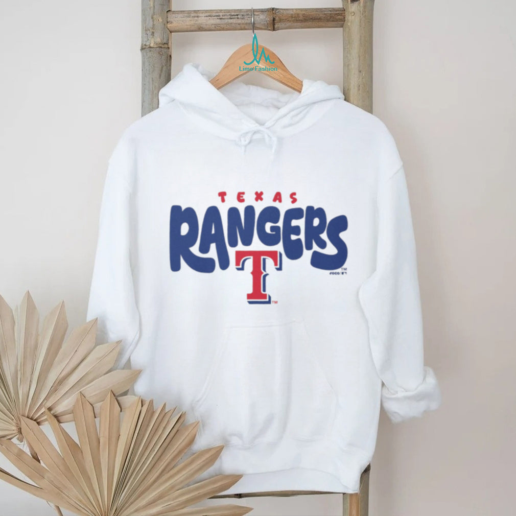Texas Rangers Heritage Logo Oatmeal Heather Crewneck T shirt